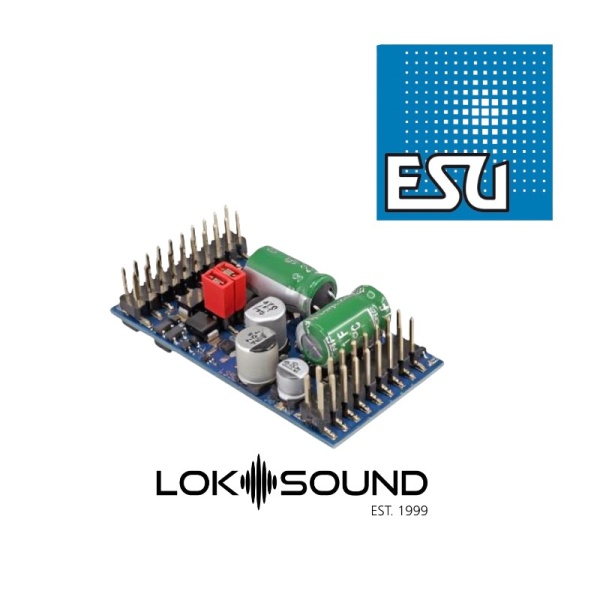 ESU 58315 LokSound 5 L DCC/MM/SX/M4 ''blank decoder'', Pinheader with adapter,